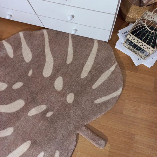 02 tapete quarto e sala organico costela de adao bege