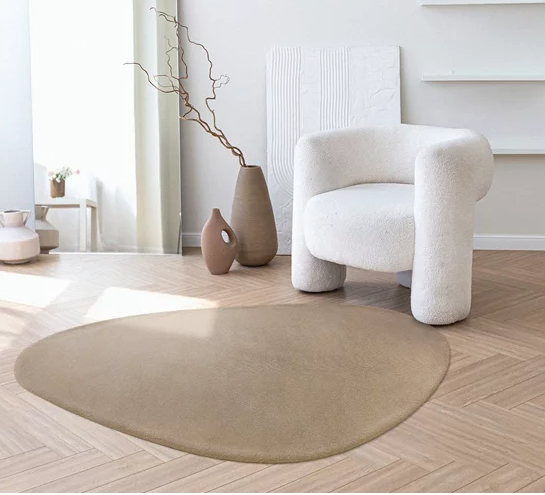 01 tapete organico bege claro