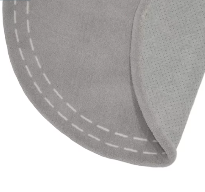 02 tapete redondo cinza moldura pesponto 0 95 x 1 50