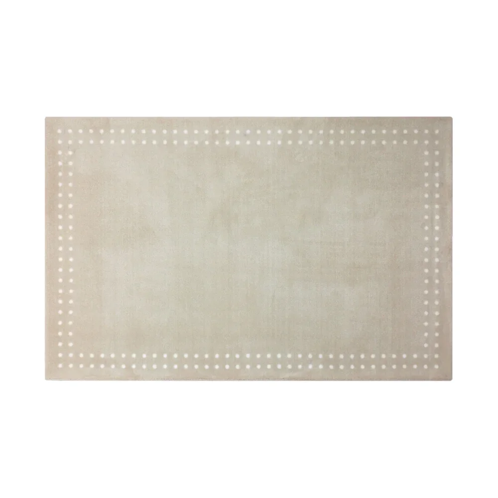 03 tapete retangular bege moldura mini poa