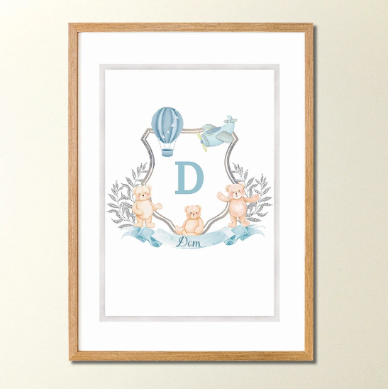 02 quadro monograma personalizado modelo 4