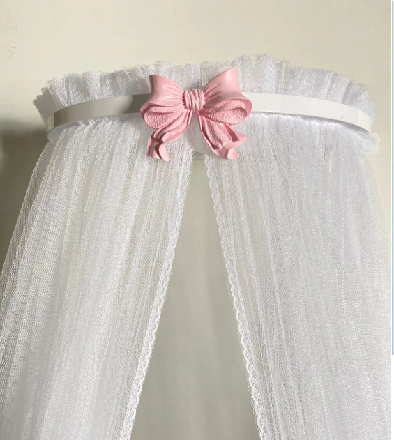 01 dossel meia lua aplique laco rosa