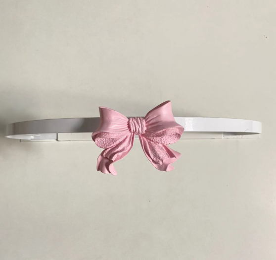 02 dossel meia lua aplique laco rosa