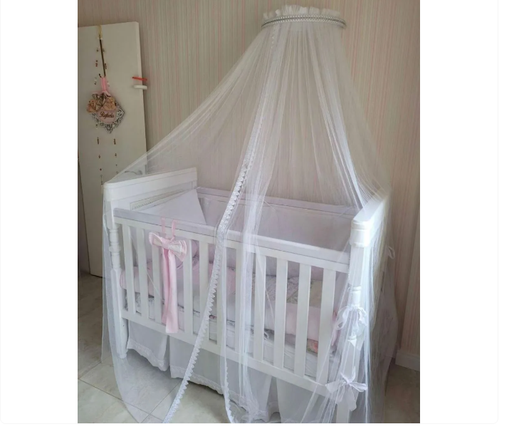 01 mosquiteiro tule com rendinha branco para dossel 1 2 lua