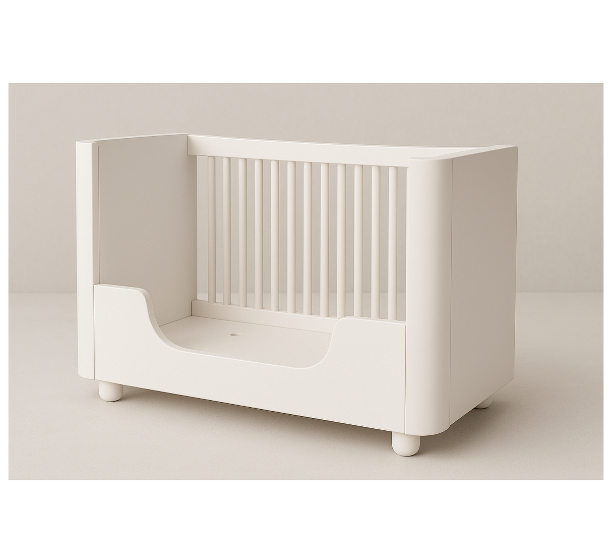 02 kit peca mini cama berco curve branco