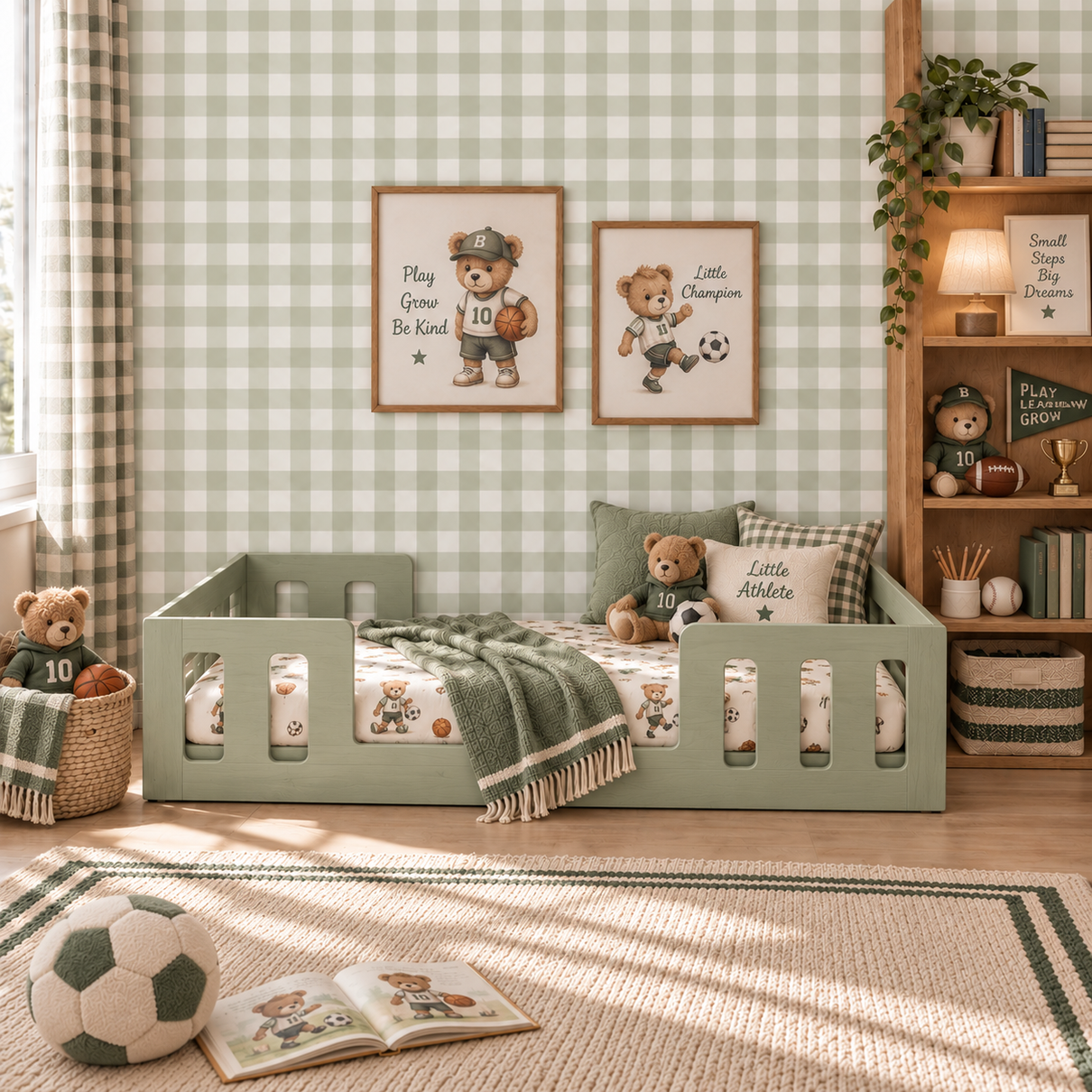 59 cama infantil montessoriana solteiro play timber moveis